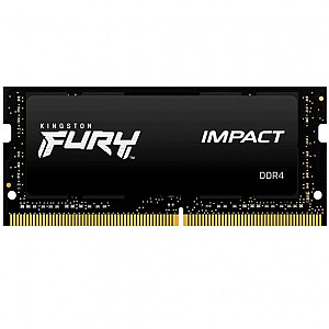 Kingstonas Fury Impact 8 ГБ [1x8 ГБ, DDR4 CL15 SODIMM, 2666 МГц]