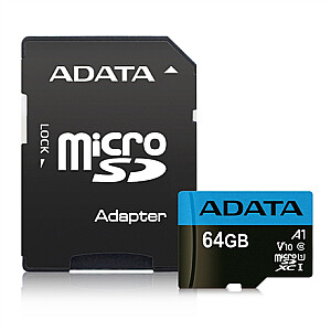 ADATA 64GB Micro SDXC V10 85MB/s + Ad.