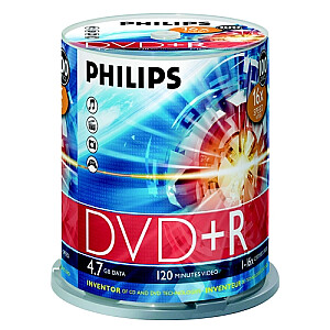 DVD+R 4.7GB CAKE BOX 100