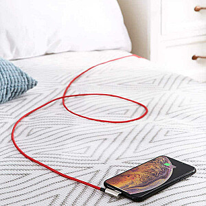 AUKEY CB-AL01 Красный OEM-кабель Quick Charge Lightning-USB | 2м | МФО Apple