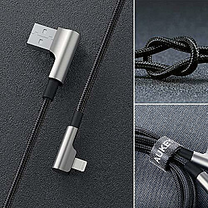 AUKEY CB-AL01 Черный OEM-кабель для быстрой зарядки Lightning-USB | 2м | МФО Apple