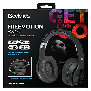 Беспроводные наушники с микрофоном DEFENDER FREEMOTION B540 черные