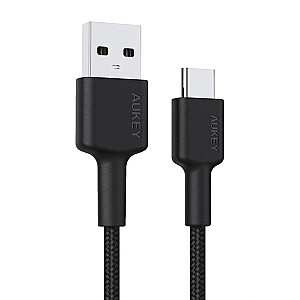 AUKEY CB-CA2 OEM USB-кабель 2 м USB 3.2 Gen 1 (3.1 Gen 1) USB A USB C Черный