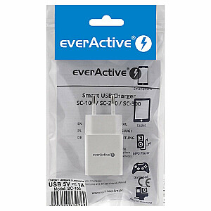 lādētājs everActive SC-100 1xUSB 1A