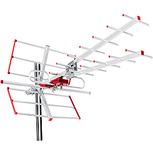 Maclean MCTV-855 Virszemes TV DVB-T kombinētā antena UHF VHF Pasīvā max 100dBµV filtrs Lte