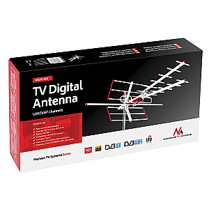 Maclean MCTV-855 Virszemes TV DVB-T kombinētā antena UHF VHF Pasīvā max 100dBµV filtrs Lte