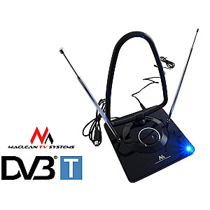 Maclean MCTV-963 augsta pastiprinājuma iekštelpu antena zema trokšņa līmeņa digitālā analogā bezmaksas skata FM DVB spēcīga 45 dB