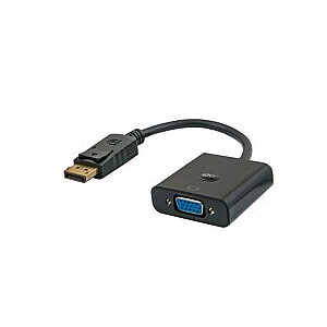 Savio CL-90 video kabeļa adapteris 0,2 m DisplayPort VGA (D-Sub) melns