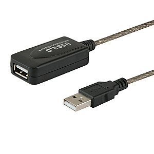 SAVIO CL-130 Активный USB-удлинитель порта 10 м USB 2.0-A, вилка USB 2.0-A, розетка Черный