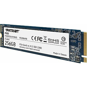 Твердотельный накопитель Patriot P300 256 ГБ M.2 2280 PCI-E x4 (P300P256GM28)