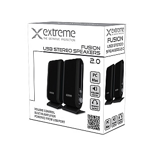 Extreme XP102 skaļruņi 2.0 kanālu 4W melns