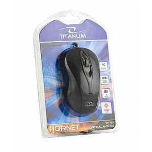Мышь TITANUM TM103K USB Type-A, оптическая, 1000 точек на дюйм, двусторонняя