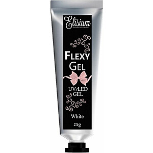 Elisium Gel для наращивания ногтей Flexy Gel White 25g