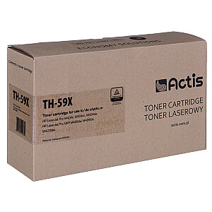 Тонер Actis TH-59X для принтера HP, замена HP CF259X; Верховный; 10000 страниц; чернить
