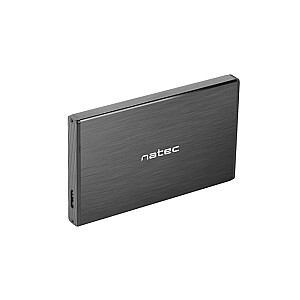 Корпус NATEC RHINO GO USB 3.0 для 2,5-дюймового SATA HDD/SSD, черный алюминий