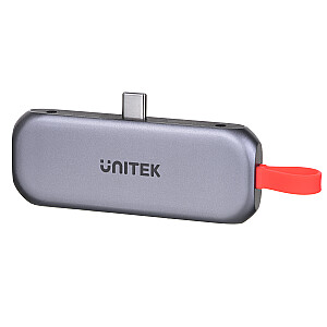 UNITEK HUB USB-C HDMI 2.0, MINIJACK, PD 100 Вт, 10 Гбит / с