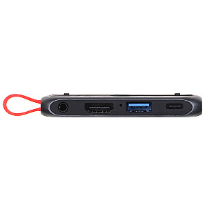 UNITEK HUB USB-C HDMI 2.0, MINIJACK, PD 100 Вт, 10 Гбит / с