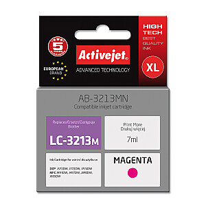 Activejet printera tinte AB-3213MN, lai aizstātu Brother, Brother LC3213M; Augstākā; 7 ml; violets