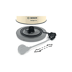 Elektriskā tējkanna Bosch TWK4P437 1,7 l 2400 W bēšs, melns