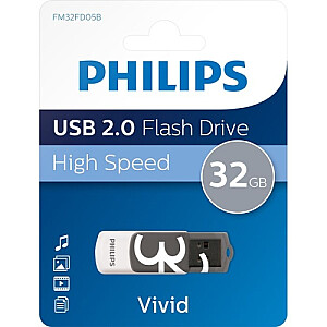 USB 2.0 Flash Drive Vivid Edition (pelēka) 32GB