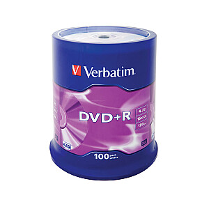 VERBATIM 100x DVD+R 120 min. 4.7GB 16x
