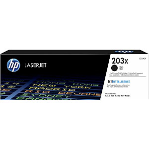 HP 203X oriģinālā melnā oriģinālā LaserJet tonera kasetne (CF540X)