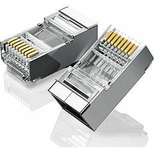 Штекер Ugreen Metal RJ45 UGREEN Ethernet, 8P/8C, Cat.6, UTP (10шт)