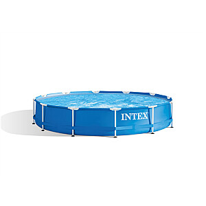 Intex Metal Frame Pool Blue, 366x76 cm