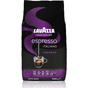 Кофе в зернах Lavazza Espresso Italiano Cremoso зерновой 1 Kг