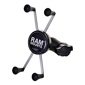 RAM stiprinājumi X-Grip lielajam tālruņa stiprinājumam ar motocikla dakšas pamatni