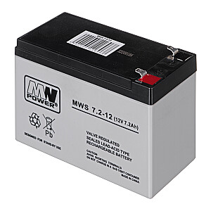 Akumulators MPL MWS 7.2-12 12V 7.2AH Vadības paneļi, kases aparāti