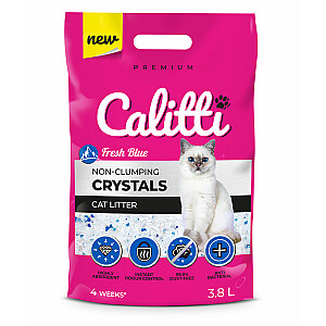 CALITTI Crystals Fresh Blue silikona kaķu pakaiši 3,8 l