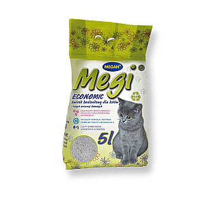 MEGAN Megi Economic - bentonīta salipšanas kaķu pakaiši 5L
