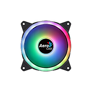 Aerocool Duo 12 ARGB 6-pin Datora korpuss Ventilators 12 cm Melns