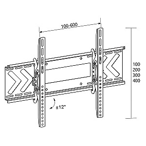 Libox BERLIN LB-120 37-70" Maks. 50 kg Melns