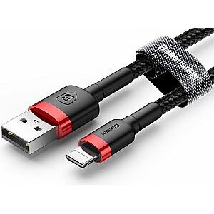 Baseus Baseus USB kabelis Kevlar USB Lightning iPhone 2.4A kabelis 1m sarkans