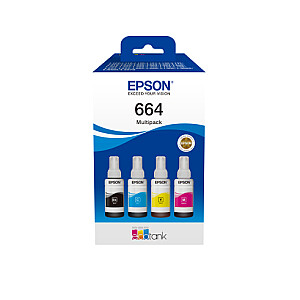 Картридж с чернилами Epson C13T66464A 4 шт. Совместимость Черный, голубой, пурпурный, желтый