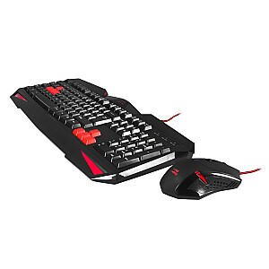 Клавиатура Mars Gaming MCP1 Черный, Красный