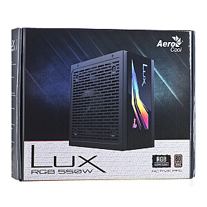 Блок питания AEROCOOL AEROPGSLUXRGB-550 ATX AeroC
