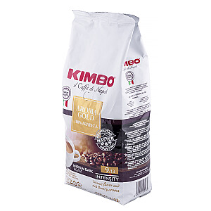 Kafijas pupiņas KIMBO Aroma Gold 1 kg.