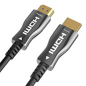 Optiskās šķiedras kabelis CLAROC AOC HDMI 2.0 4K 15m