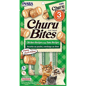 INABA Churu Bites Tuncis ar lasi - cienasts kaķiem - 3x10 g