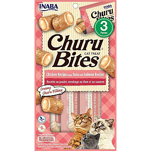 INABA Churu Bites Tuna с лососем - лакомство для кошек - 3x10 г