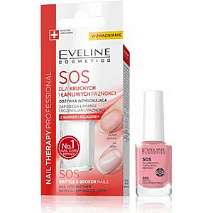 Eveline Nail Therapy Varnish SOS кондиционер для ломких и ломких ногтей 12 мл