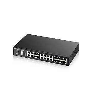 Zyxel GS1100-24E Неуправляемый Gigabit Ethernet (10/100/1000) Черный