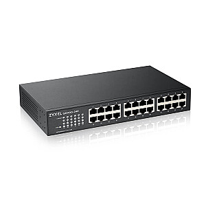 Zyxel GS1100-24E Неуправляемый Gigabit Ethernet (10/100/1000) Черный