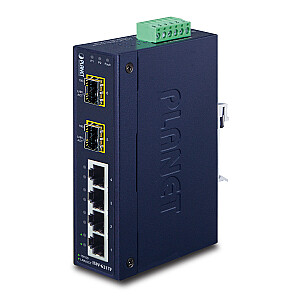 Сетевой коммутатор PLANET ISW-621TF Неуправляемый L2 Fast Ethernet (10/100) Синий