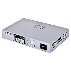 Cisco CBS110 nepārvaldīts L2 Gigabit Ethernet (10/100/1000), 1U, pelēks