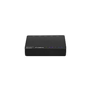 LANBERG switch PoE desktop 5-port 1GB