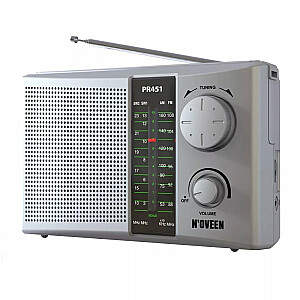 Portatīvais radio N'oveen PR451 Silver